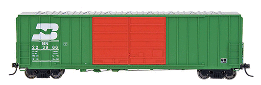 50' 5283 Cubic FT Double Door Boxcar Burlington Northern - 48314 : HO