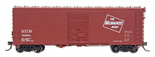 40' Rib Side Boxcar Milwaukee Road - 48504 : HO