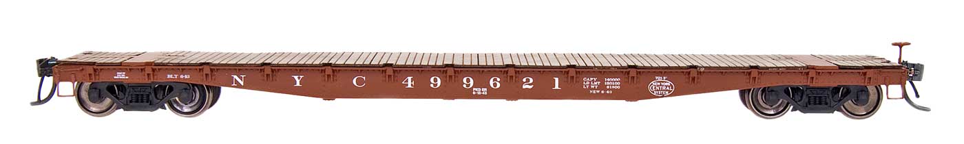 53 ft 6 Inch 70 Ton Flat Car New York Central NYC Multiple Numbers - 48708 : HO