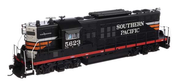 EMD GP9 Phase II Southern Pacific SP 5623 Passenger Service Black Widow DCC Ready - 49719 : HO