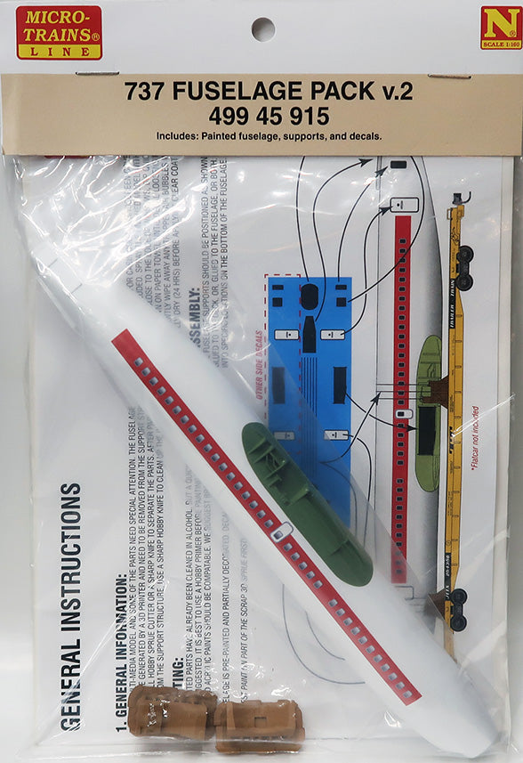 737 Fuselage Pack v.2 Flat Car Load - 49945915 : N