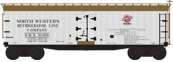 40 FT Wood Reefer Northwestern Refrigerator Line NWX 6126 - 50003890 : N