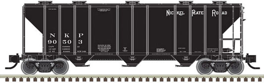 PS-4000 3-Bay Covered Hopper Nickel Plate Road NKP 90522 - 50005746 : N