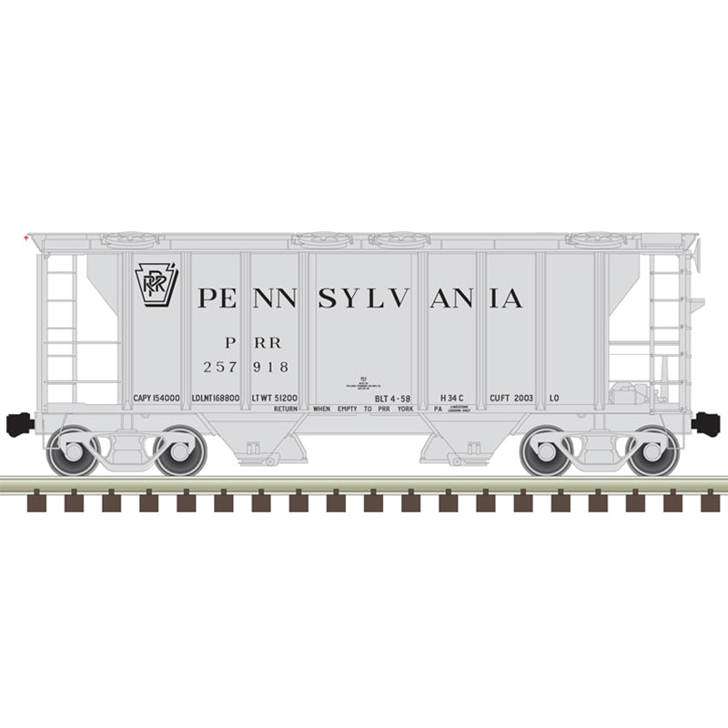 PS-2 2-Bay Covered Hopper Pennsylvania PRR - 50005910 : N