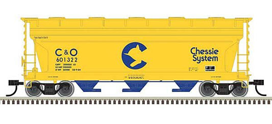 3-Bay ACF 3560 Covered Hopper Chessie System C&O 601322 -50006112 : N