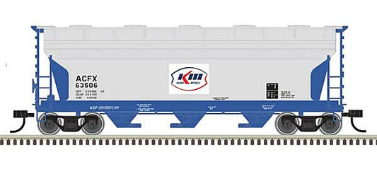 3-Bay ACF 3560 Covered Hopper Kerr McGee ACFX 63506 - 50006118 : N
