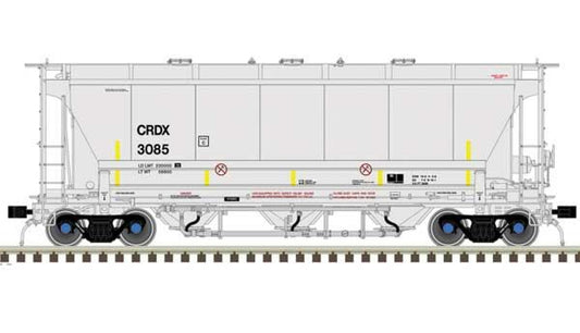 Trinity 3230 Pressure Differential PD 3-Bay Covered Hopper - Chicago Freight Car-50006204 : N