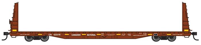 68' Bulkhead Flatcar - Canadian National 622378 - 50604 : HO