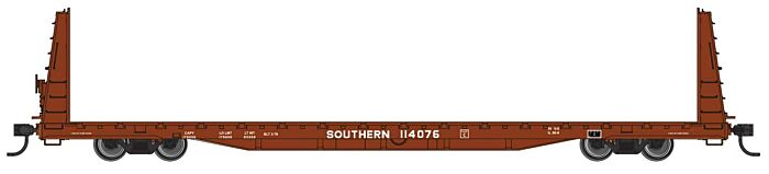 68' Bulkhead Flatcar - Southern Railway 114084 - 50611 : HO