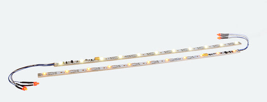 Conventional LED lighting strip with taillight, "warm-white“. For gauge N,TT, HO - 50700