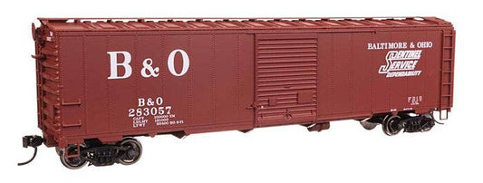 50' AAR Single Door Boxcar - Ready to Run -- Baltimore & Ohio #283113 - 46508 : HO