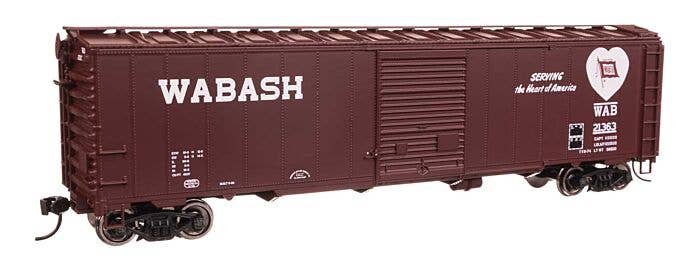 50' AAR Single Door Boxcar - Ready to Run -- Wabash #21363 - 46529 : HO