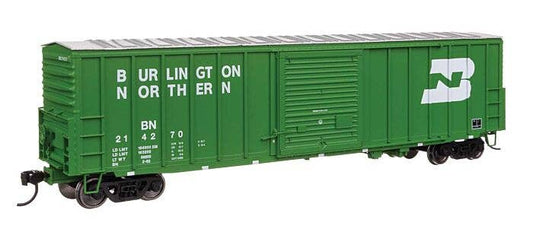 50' ACF Exterior Post Dreadnaught End Plate B Boxcar -- Burlington Northern #214482 - 46028 : HO