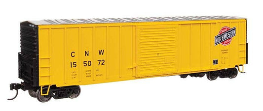 50' ACF Exterior Post Dreadnaught End Plate B Boxcar -- Chicago & NorthWestern #155290 - 46032 : HO