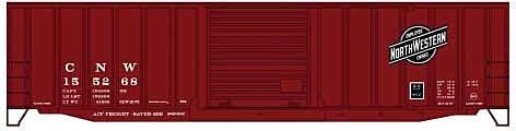 50' Exterior-Post Modern Boxcar - Kit -- Chicago & North Western #155268 - 81883 : HO