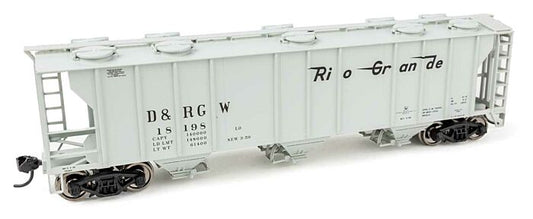 50' PS-2 2893 cu ft Covered Hopper Denver & Rio Grande Western #18198 - 7053 : HO