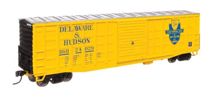 50' Waffle Side Boxcar - Ready To Run -- Delaware & Hudson #24029 (Pullman-Standard Door) - 46707 : HO