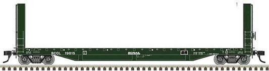51'6" Bulkhead Flatcar - Ready to Run - Master(R) -- British Columbia Railway #19007 - 20007091 : HO