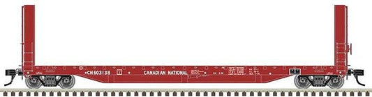 51'6" Bulkhead Flatcar - Ready to Run - Master(R) -- Canadian National #603180 - 20007096 : HO