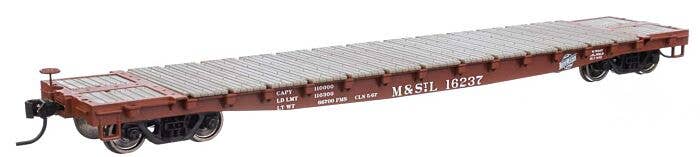 53' GSC Flatcar Minneapolis & St. Louis M&STL 16237 - 6620 : HO