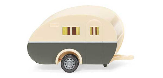 1950-1962 Sportberger L3 Camper Trailer Ivory, Gray - 005401 : HO