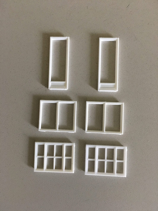 Assorted Windows (6 each) - 1201 : HO