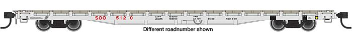 60' Pullman-Standard Flatcar - Soo Line 5130 - 5410 : HO