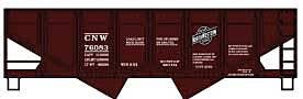 55-Ton Panel-Side 2-Bay Hopper - Kit -- Chicago & North Western - 81741 : HO