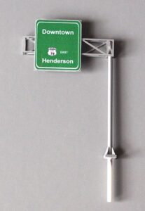 Highway Cantilever Sign Kit, 1-Lane - HSSK1 : HO