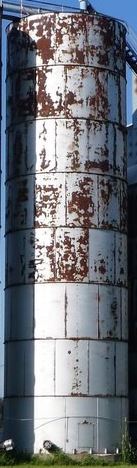 Columbian 18' x 60' Plate Steel Bin w/Square Grain Leg - HO5526S - HO