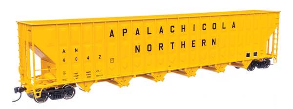 73'3" Greenville 7,000 Cubic Foot Wood Chip Hopper - Apalachicola Northern #4046 - 56301 : HO