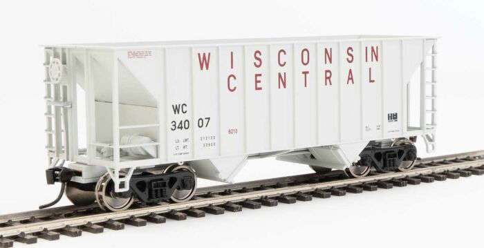 34' 100-Ton 2-Bay Open Hopper - Wisconsin Central 34007-56632 : HO