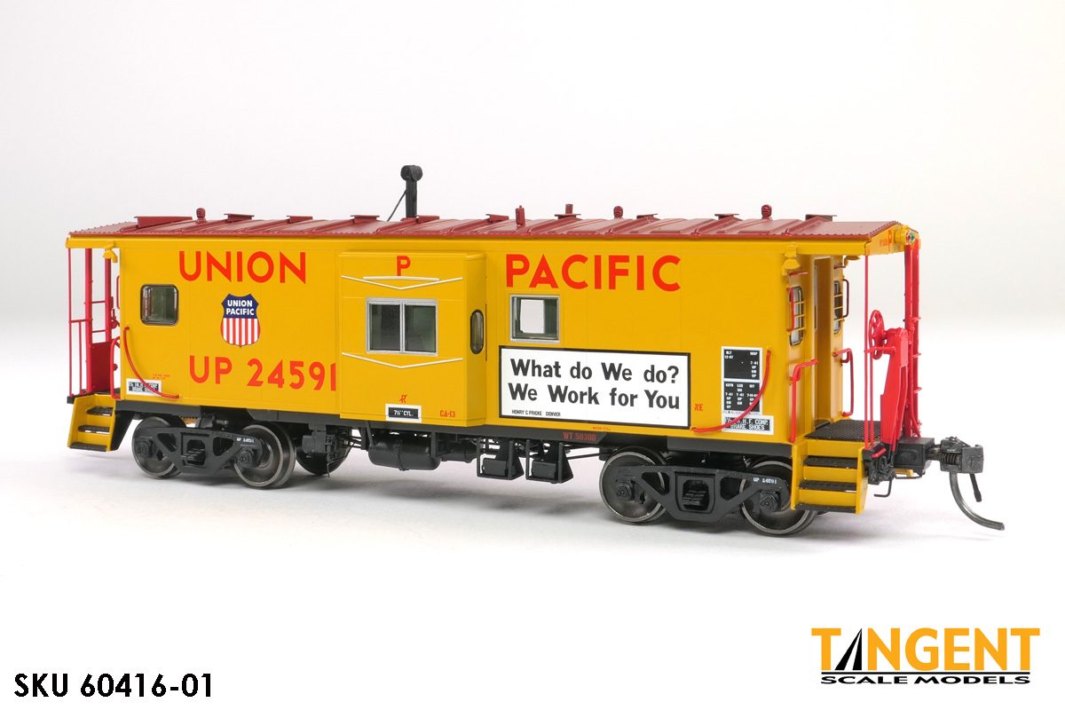 Union Pacific Rock Island Bay Window Caboose w/Red-Green Lights-6041601 : HO