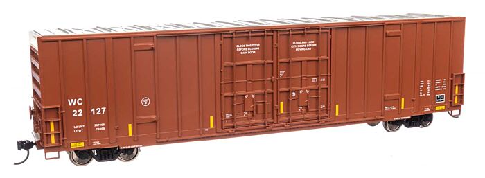 60' High Cube Plate F Boxcar  Wisconsin Central #22127 - 3050 : HO