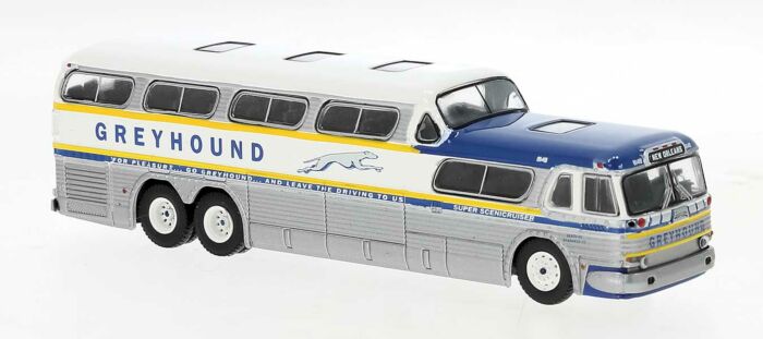 1954-1956 GMC PD-4501 Scenicruiser Greyhound Bus - 61301 : HO