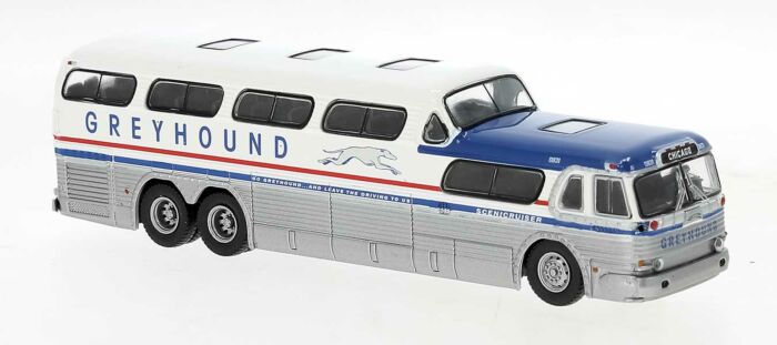 1954-1956 GMC PD-4501 Scenicruiser Greyhound Bus - 61302 : HO