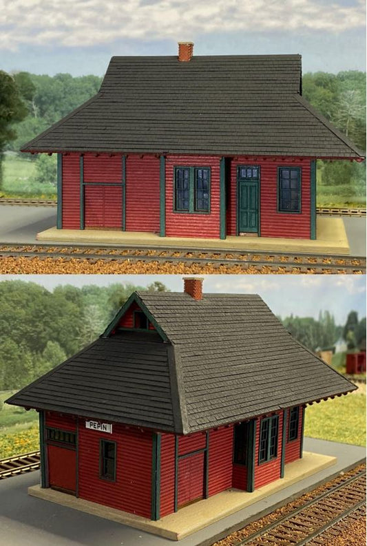 Pepin, Wisconsin CB&Q Depot Kit - 063 : HO