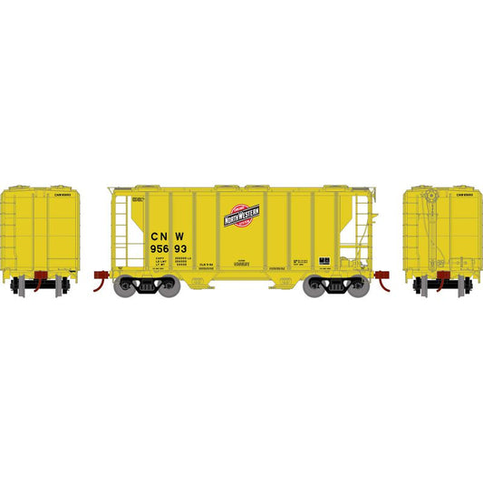 PS-2 2600cf 2-Bay Covered Hopper, CNW -63810 : HO