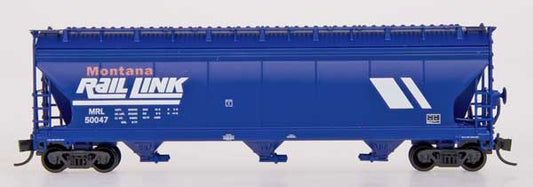 ACF 4650 cf 3-Bay Covered Hopper, Montana Rail Link MRL - 67036 : N