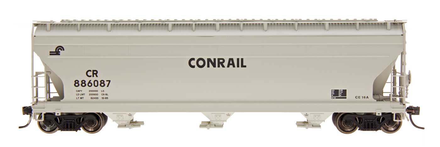 ACF 4650 Cubic Foot 3-Bay Covered Hopper, Conrail - 67076 : N