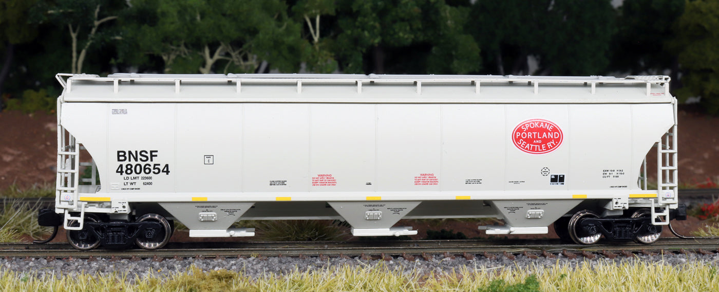 Trinity 5161 Cubic FT 3-Bay Covered Hopper - BNSF Railway-472143 : HO