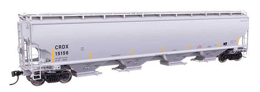 67' Trinity 6351 4-Bay Covered Hopper - Ready to Run --  Chicago Freight Car Leasing Co CRDX #15225 - 110319 : HO