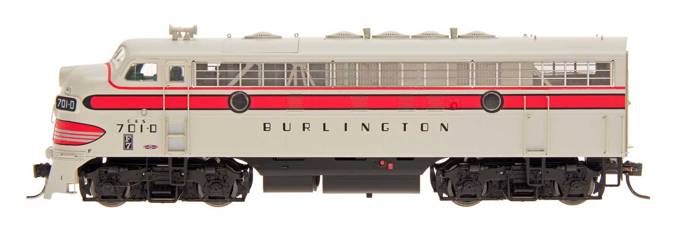 EMD F7A Burlington CB&Q 168C w/ESU LokSound & DCC - 69207S-06 N Scale