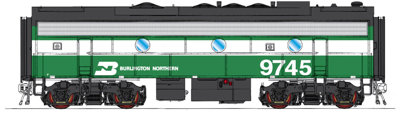 EMD F7B Burlington Northern 9745, DCC Ready - 69748-01 N Scale