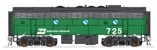 EMD F7B Burlington Northern 725 DCC Ready - 69777-05 N Scale