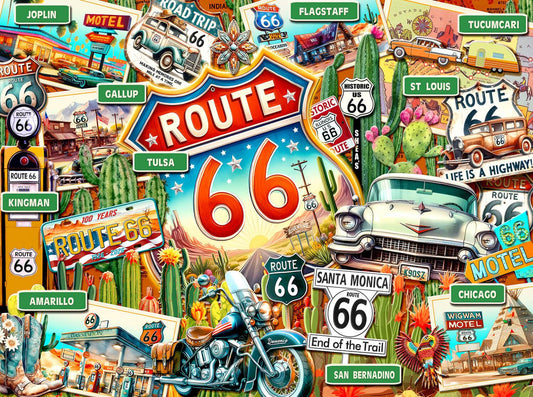 100 Years of Route 66, 1000 piece Puzzle - 70005