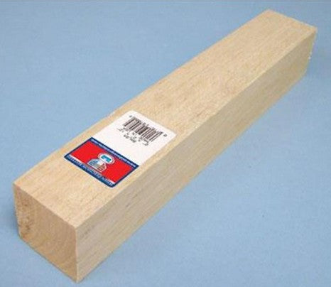 Balsa Wood Carving Block - 2" x 2" x12" - 7008