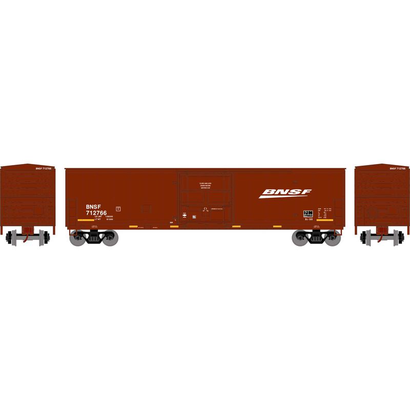 50' FMC Superior Plug Door Boxcar BNSF #712766 - 70742 : HO