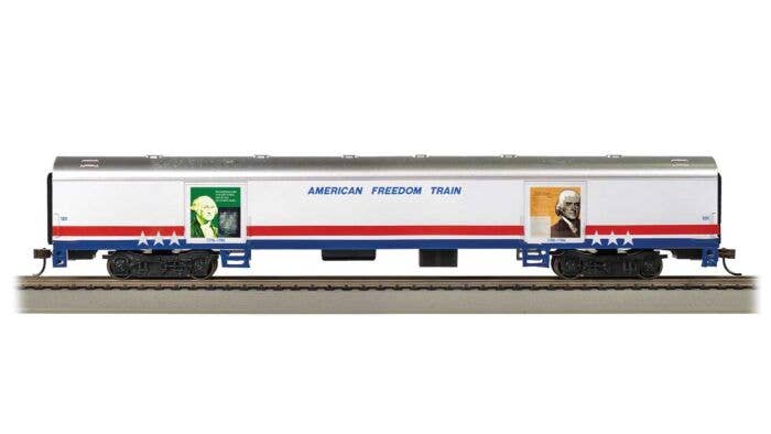72' Exhibit (Converted Baggage) Car - Ready to Run -- American Freedom Train #101 - 19901 : HO