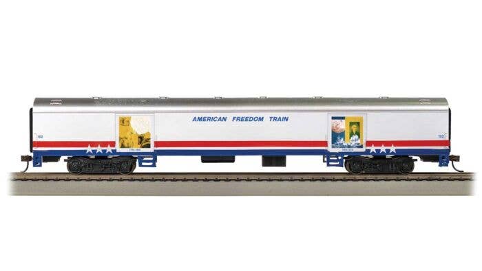 72' Exhibit (Converted Baggage) Car - Ready to Run -- American Freedom Train #102 - 19902 : HO